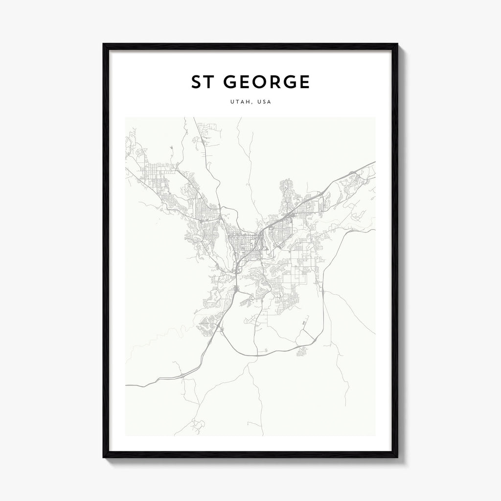 St George Map Poster