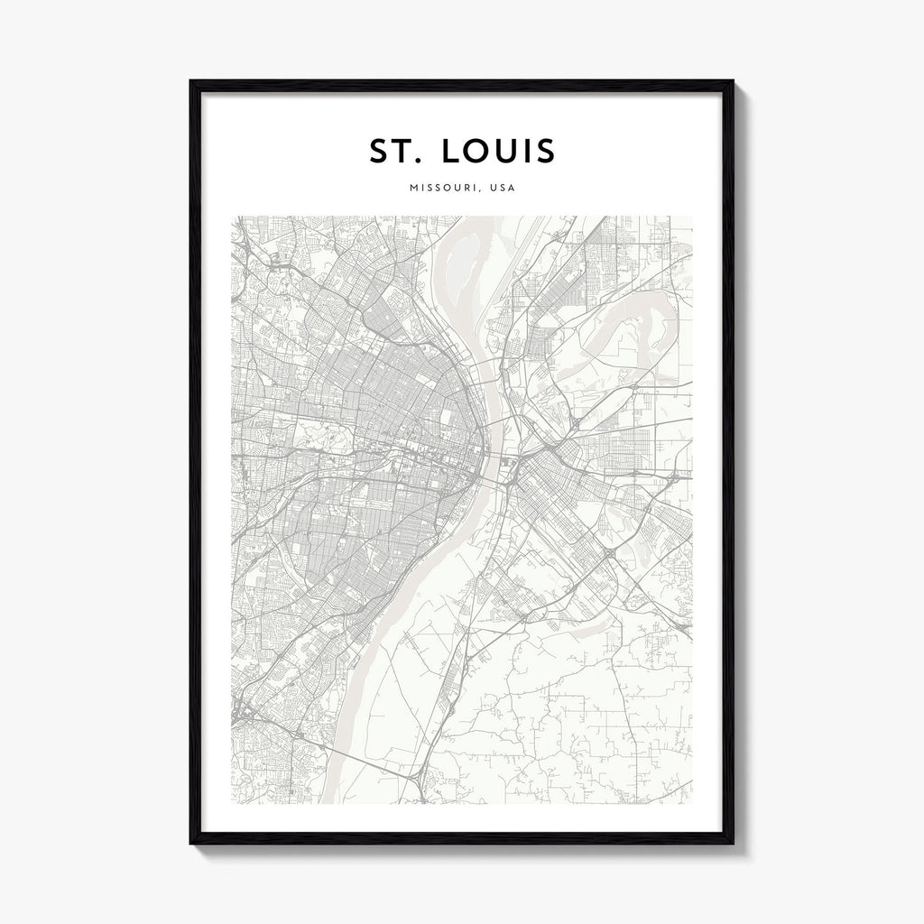 St Louis Map Poster