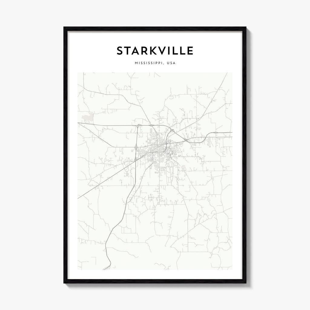 Starkville Map Poster