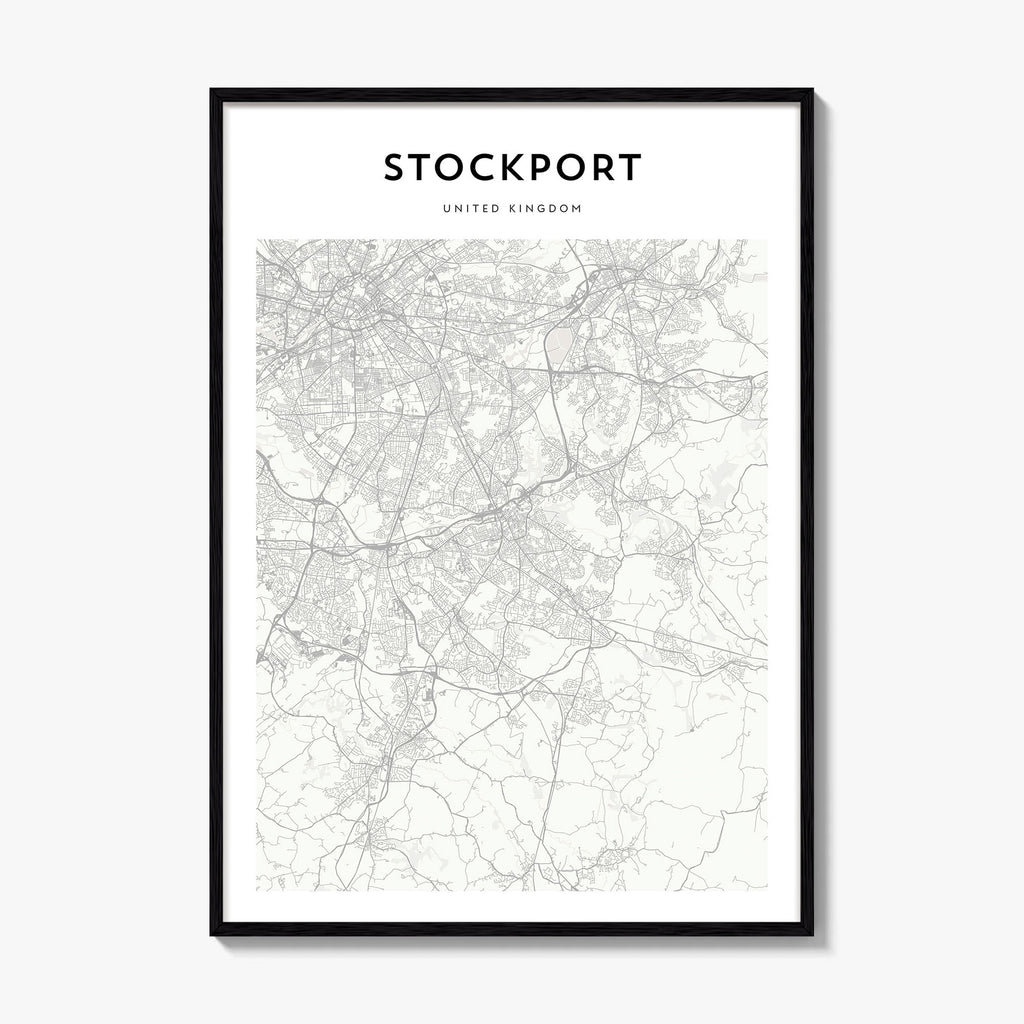 Stockport Map Poster