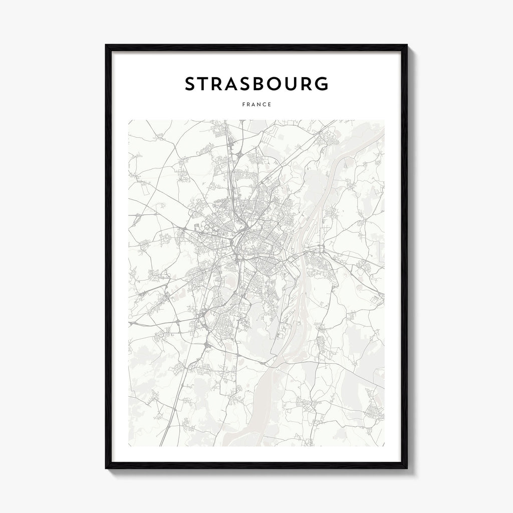 Strasbourg Map Poster