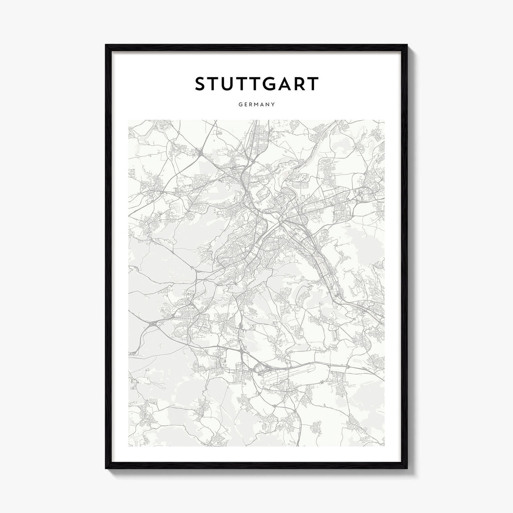 Stuttgart Map Poster