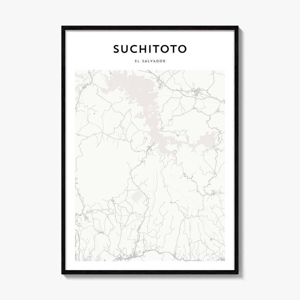 Suchitoto Map Poster