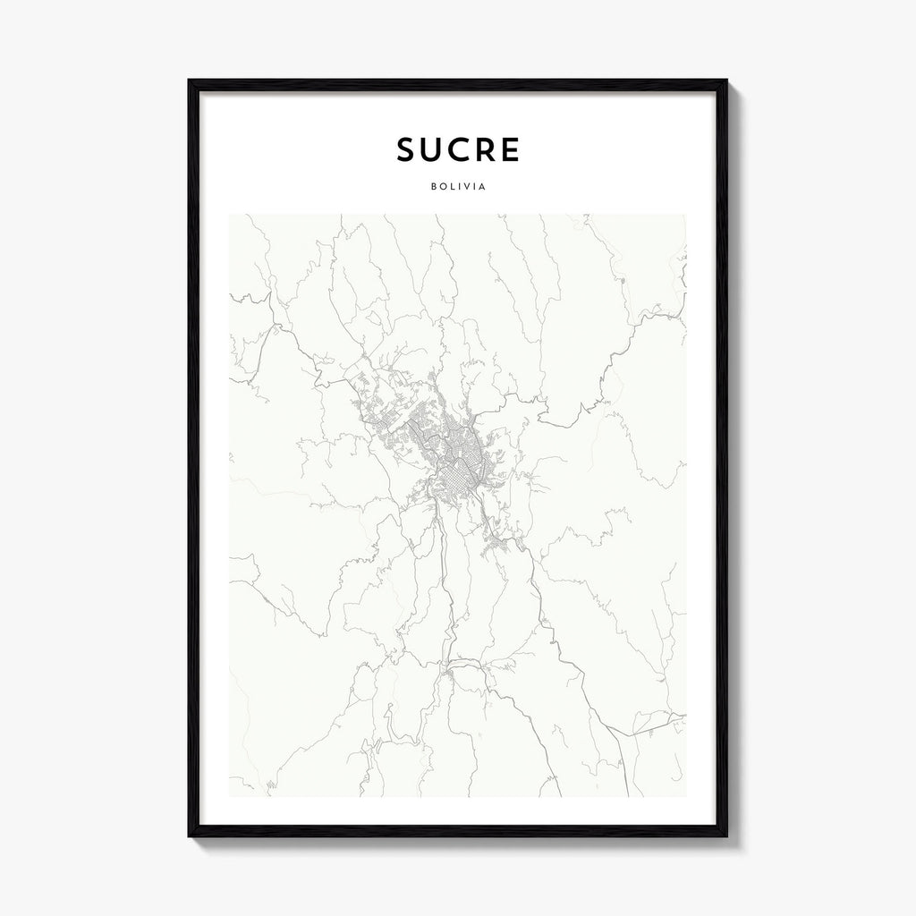 Sucre Map Poster