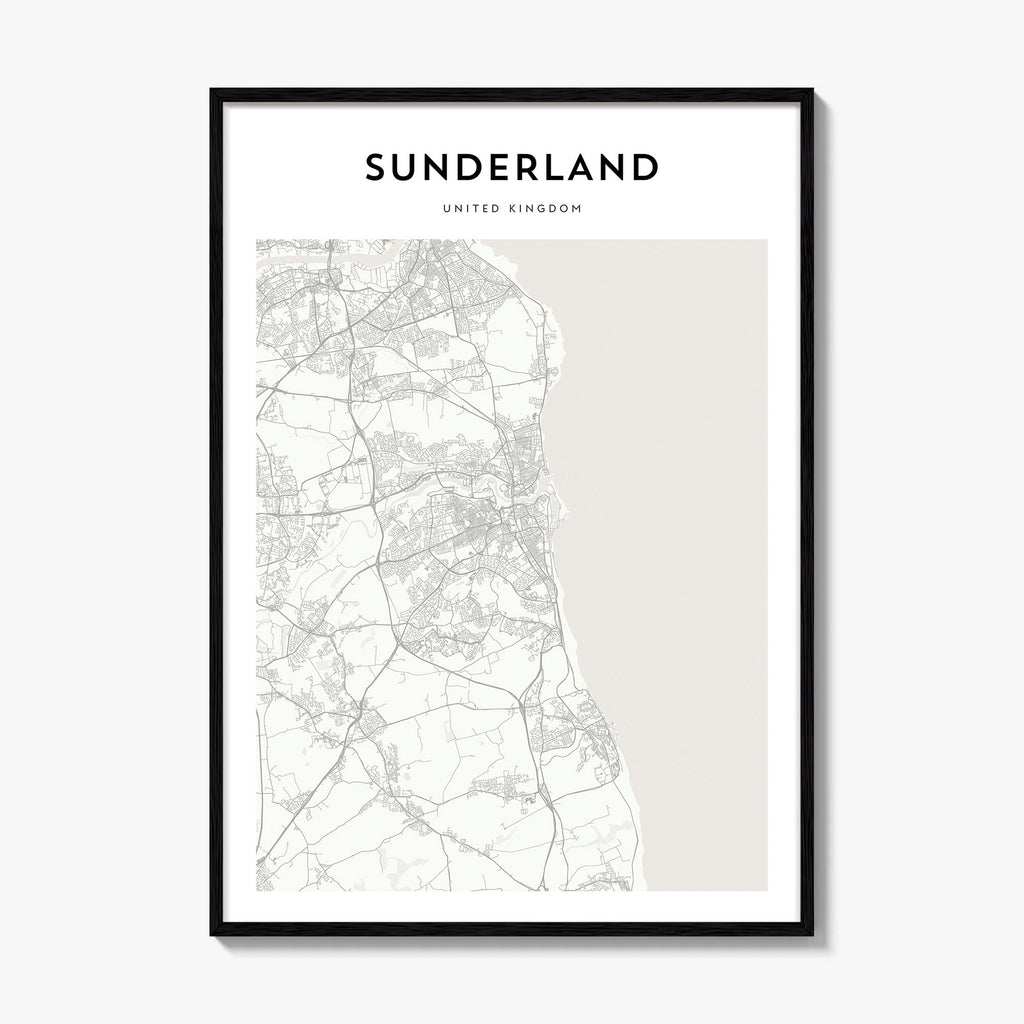 Sunderland Map Poster