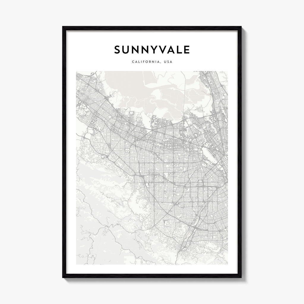 Sunnyvale Map Poster