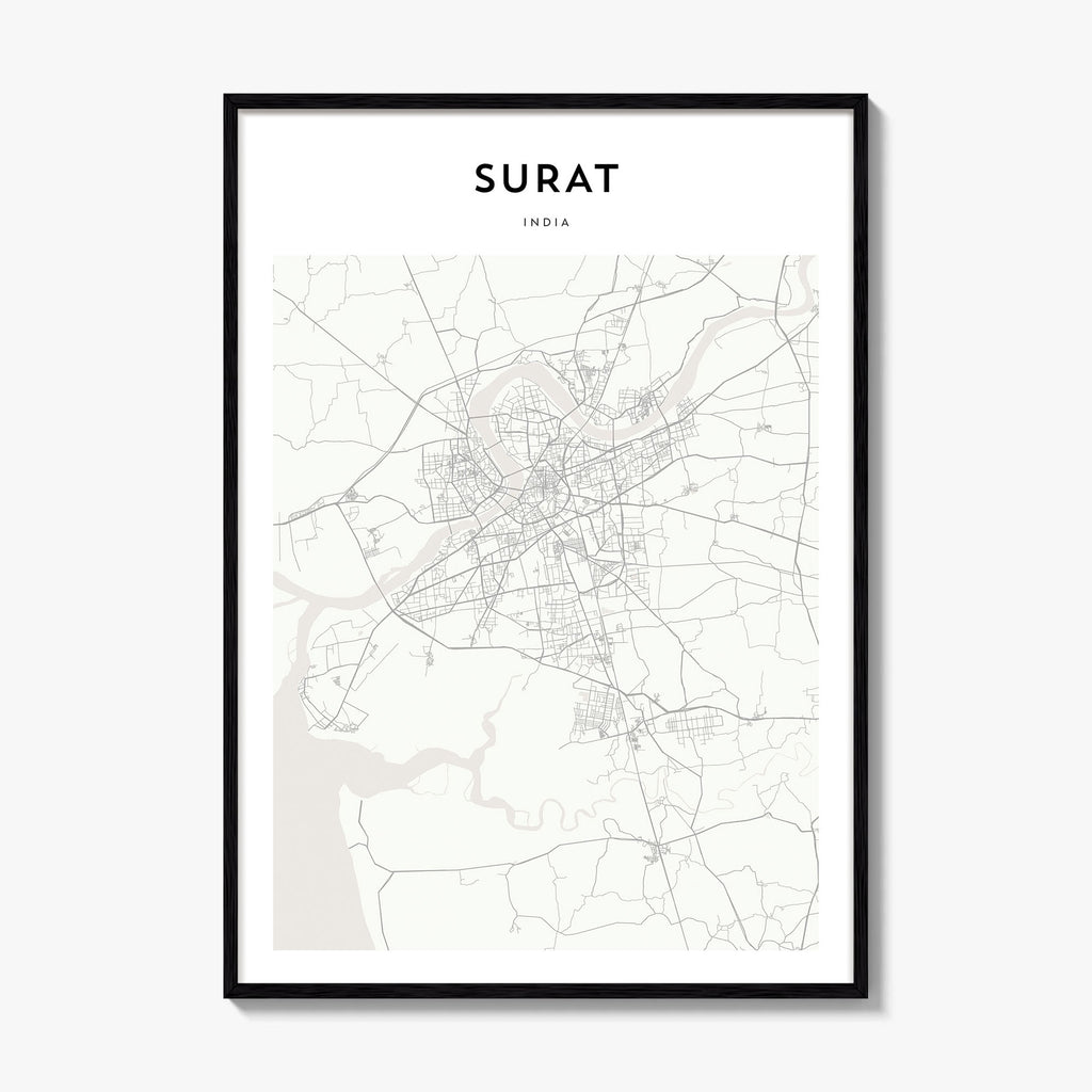 Surat Map Poster