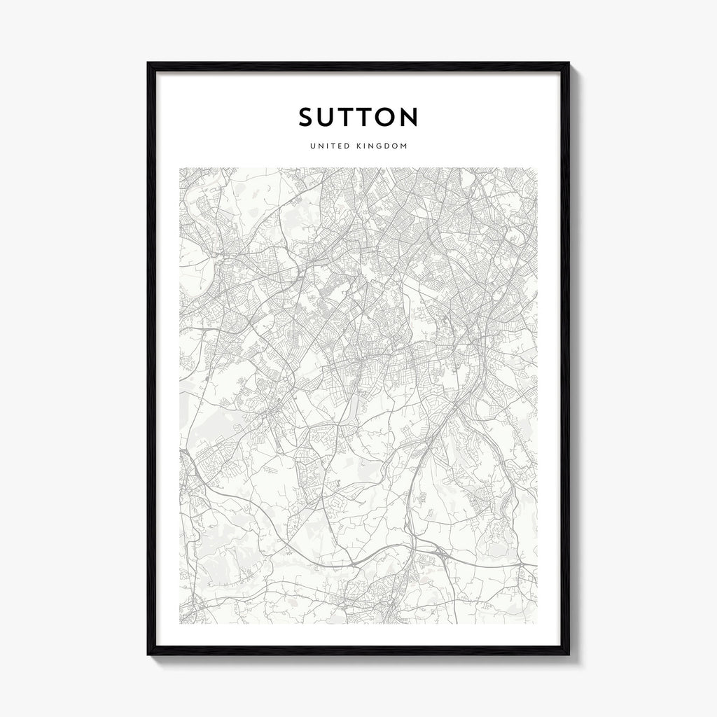 Sutton Map Poster