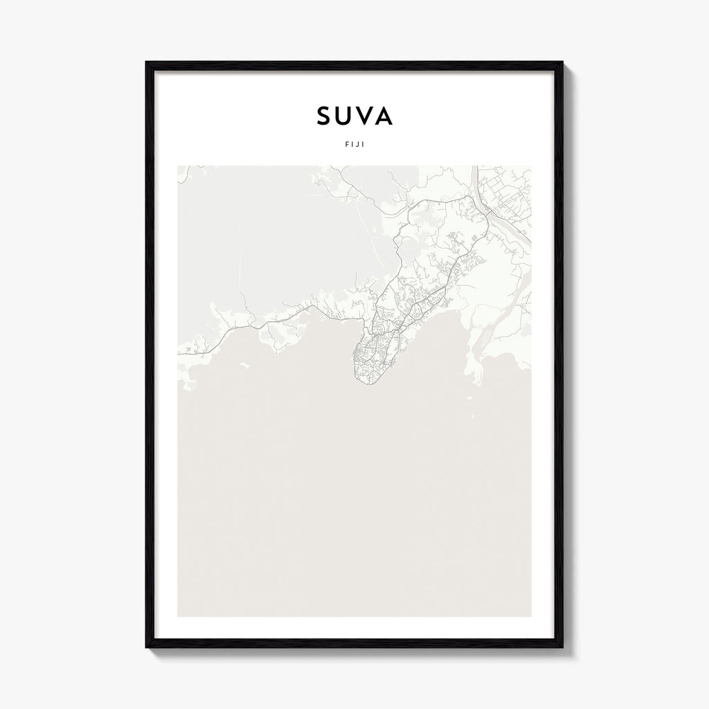 Suva Map Poster
