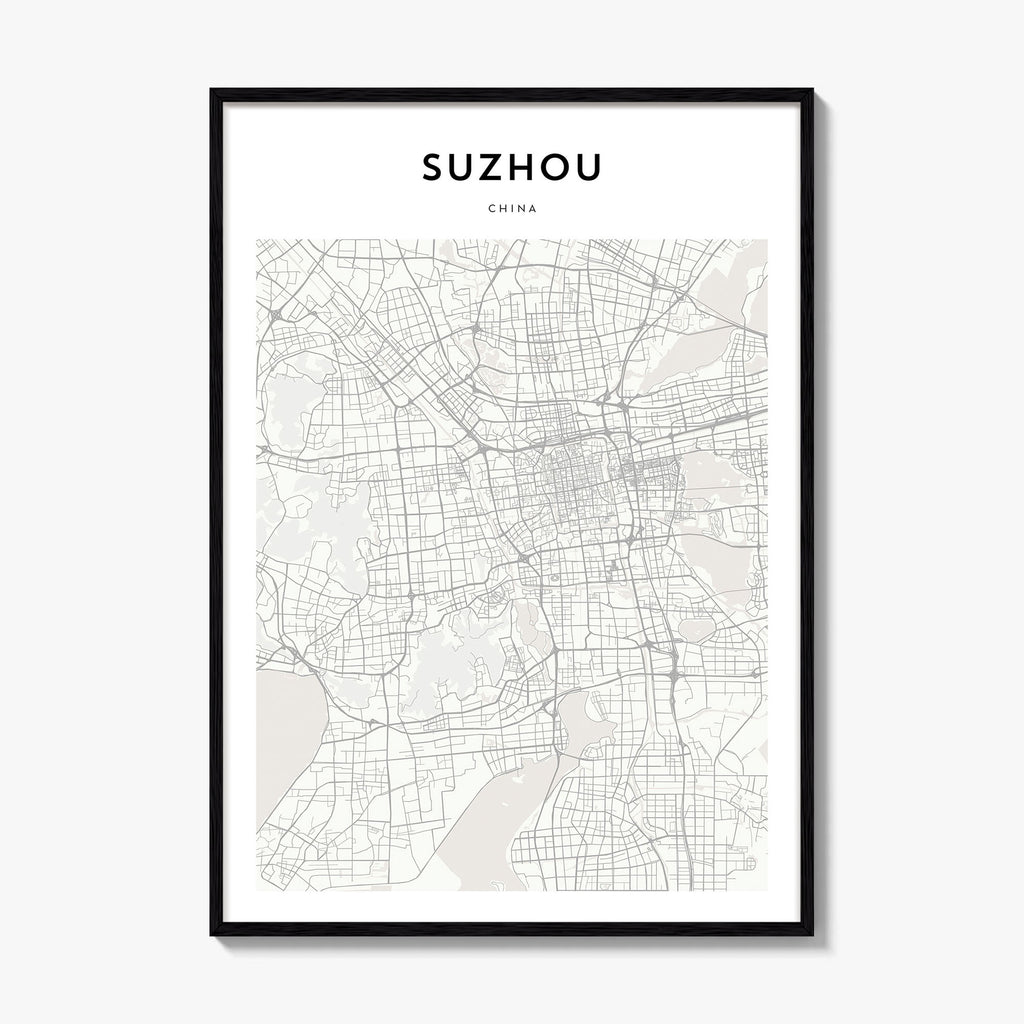 Suzhou Map Poster