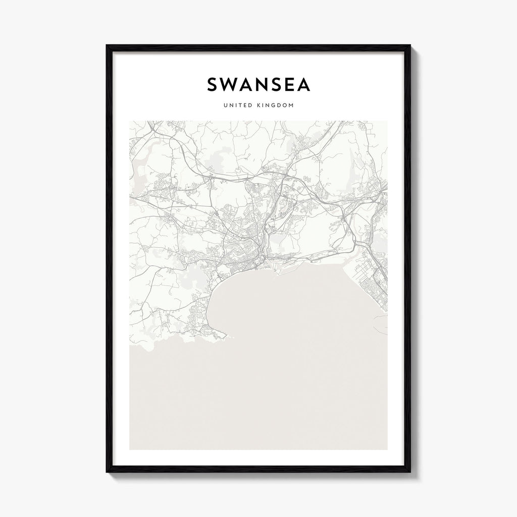 Swansea Map Poster