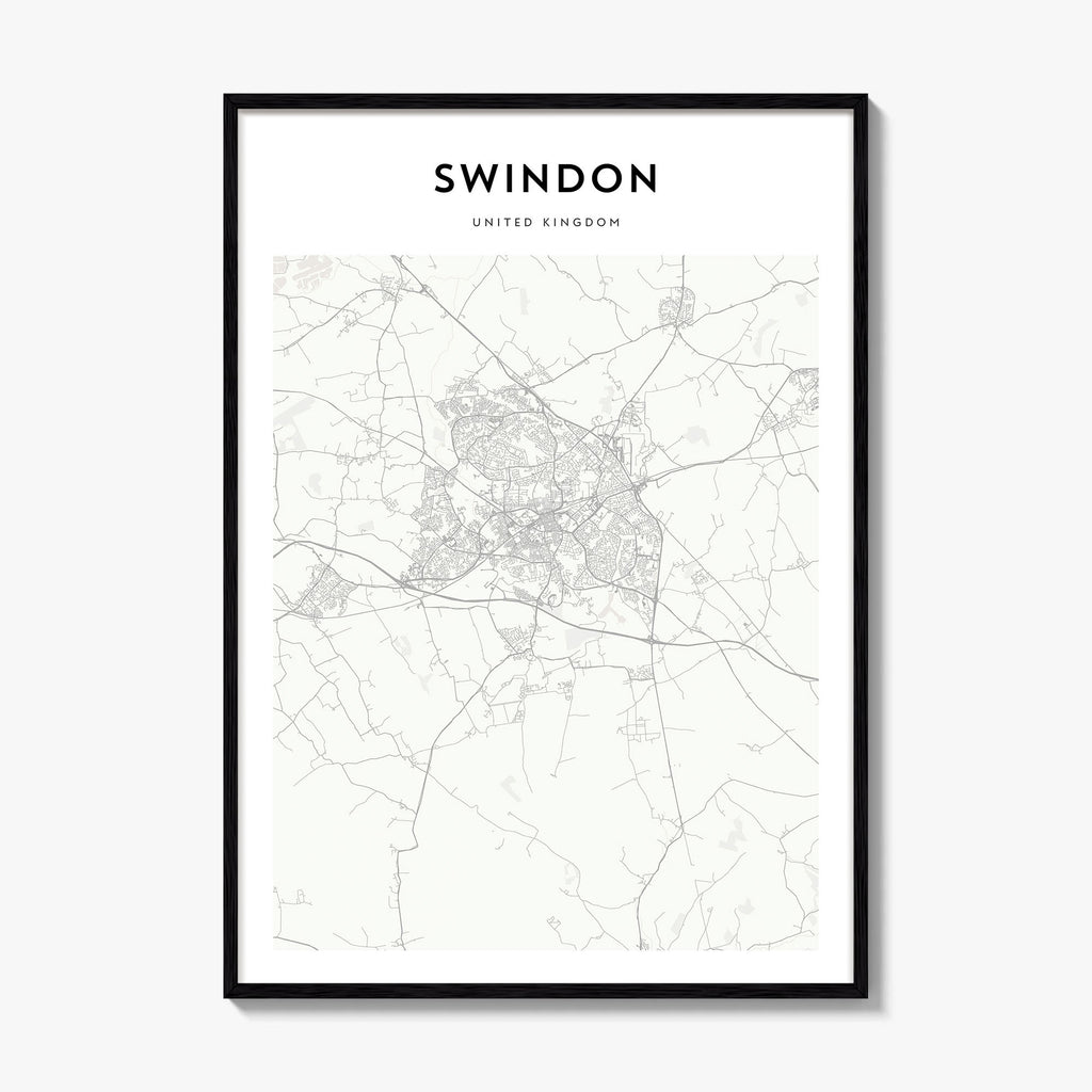 Swindon Map Poster