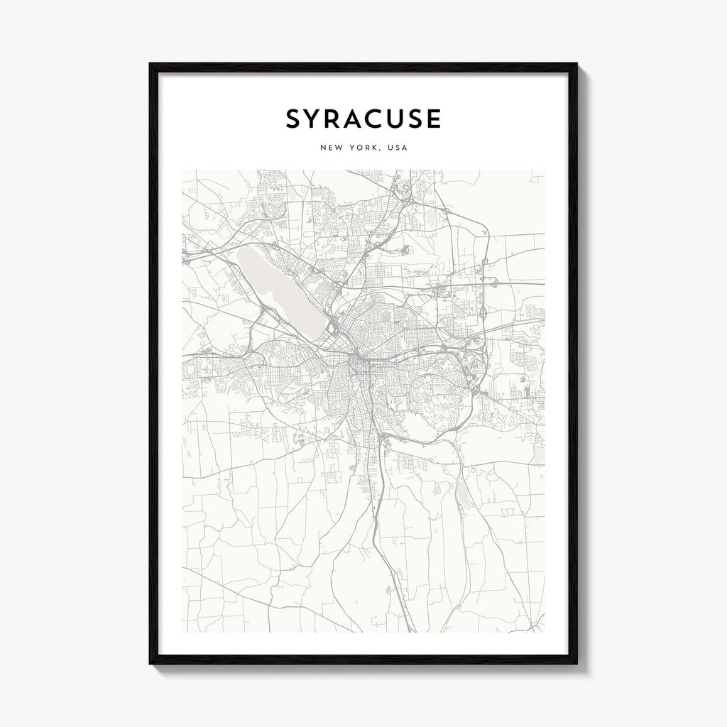 Syracuse New York Map Poster