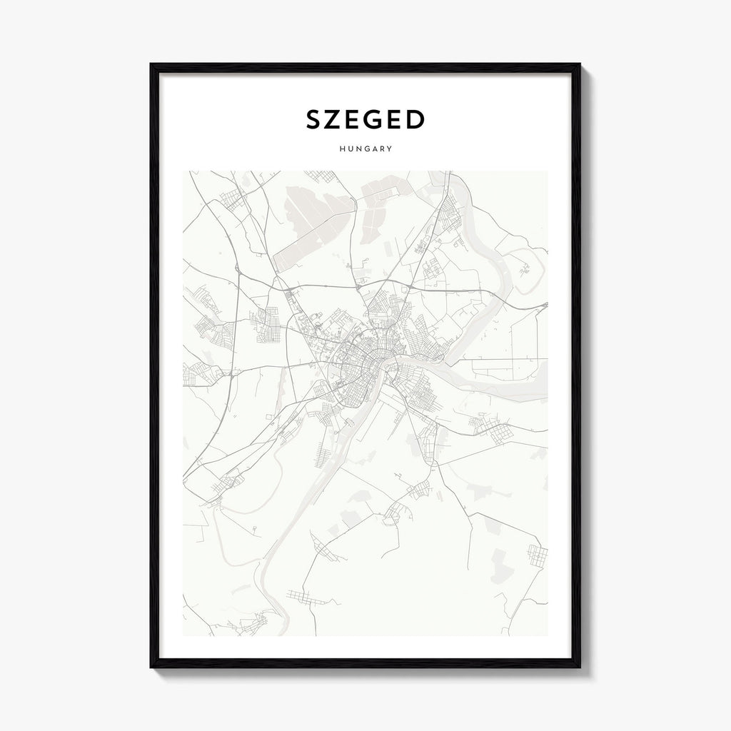 Szeged Map Poster