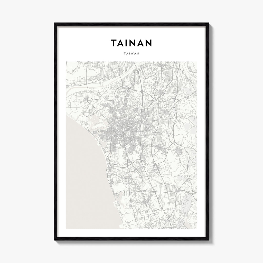 Tainan Map Poster