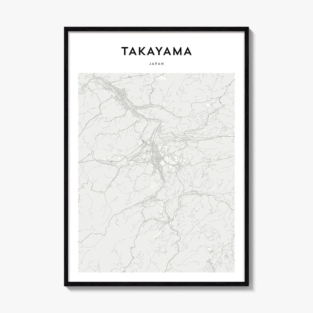 Takayama Map Poster