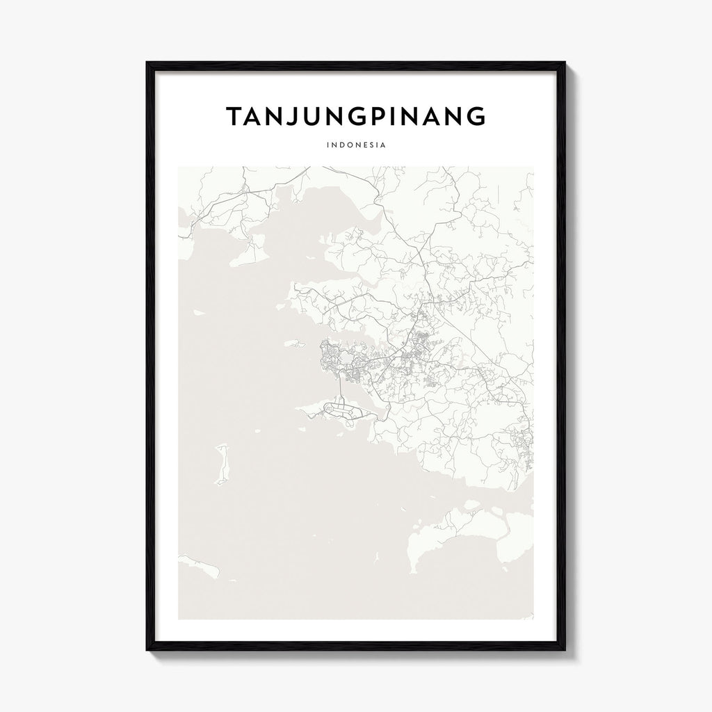 Tanjungpinang Map Poster