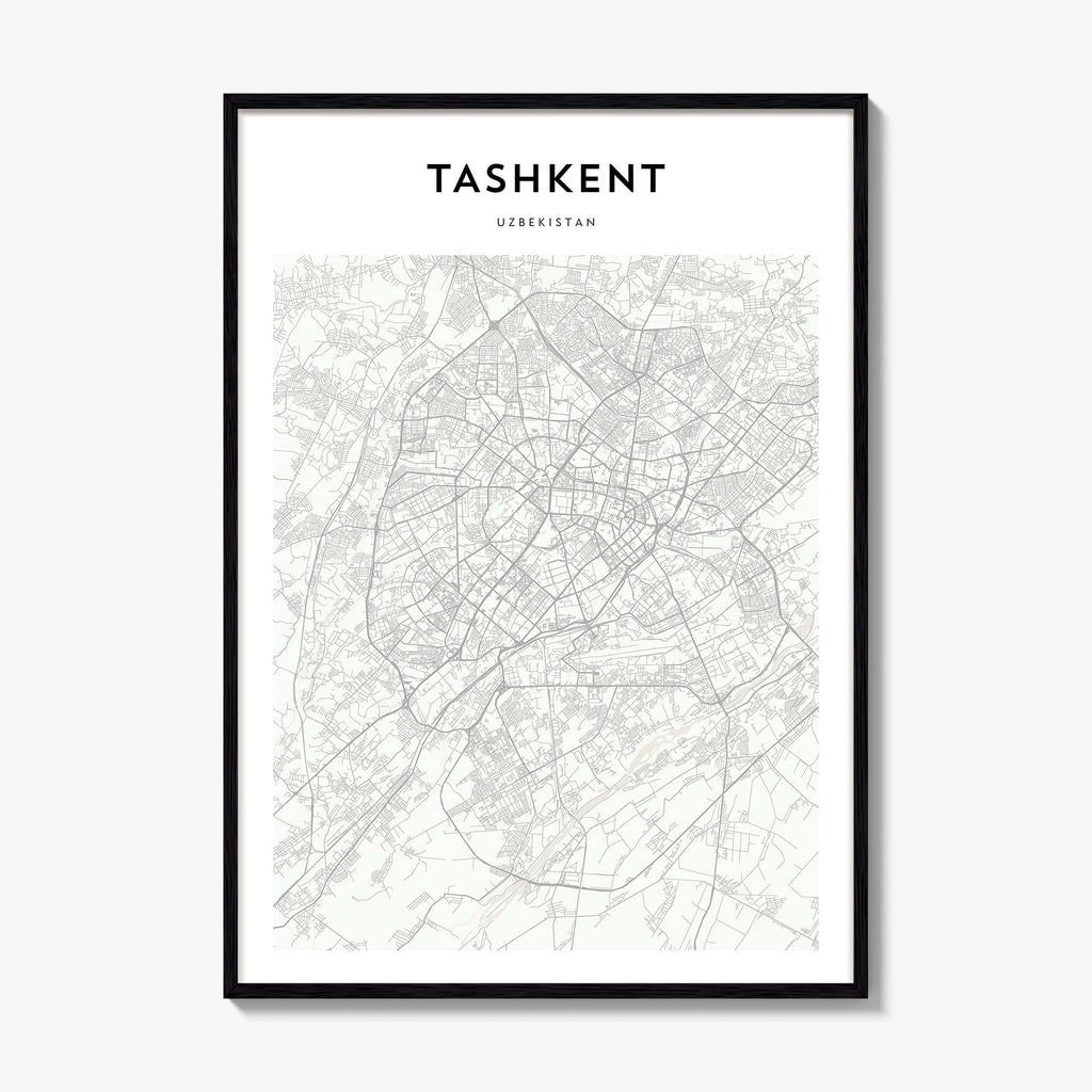 Tashkent Map Poster
