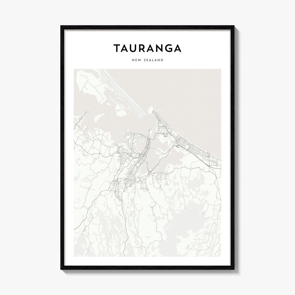 Tauranga Map Poster