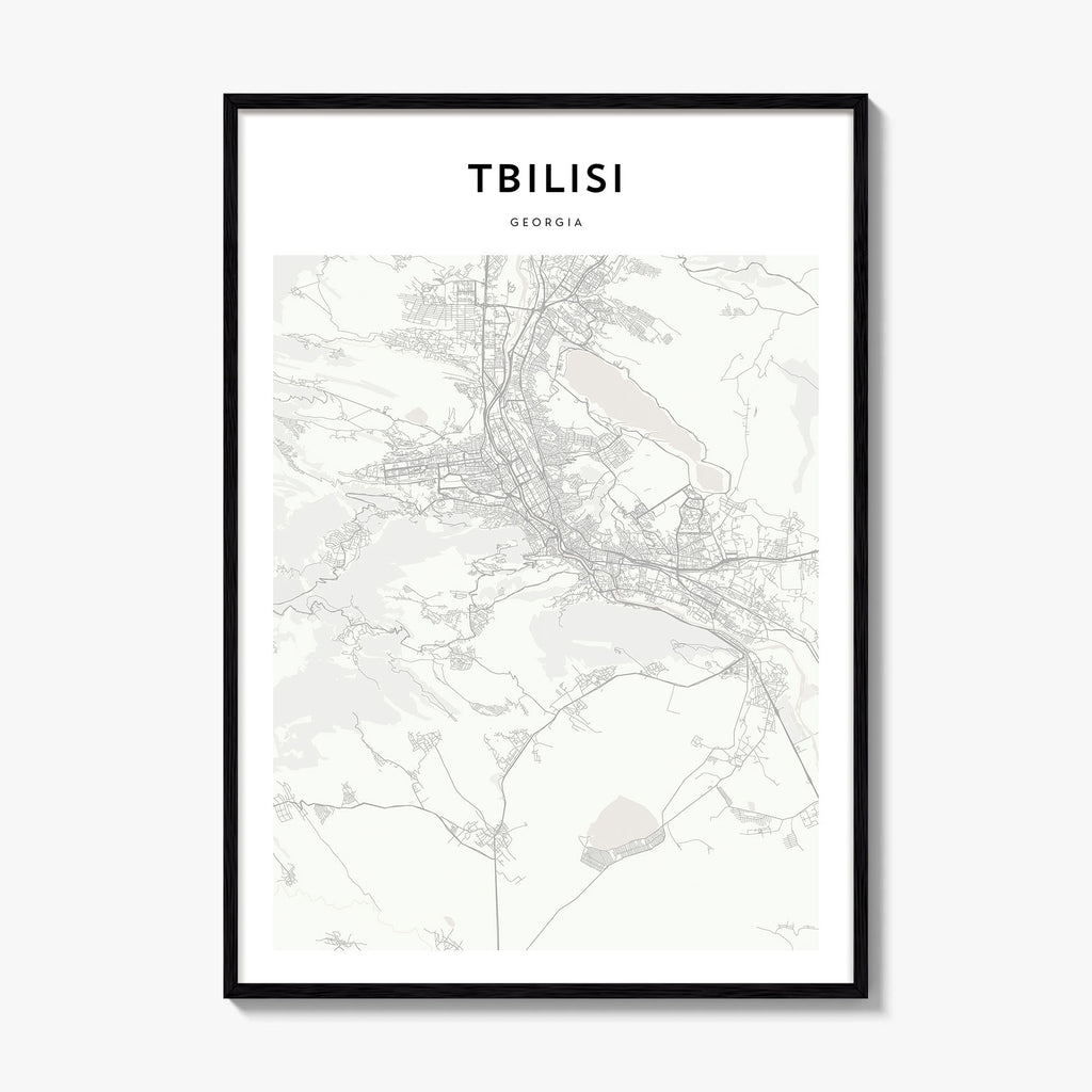 Tbilisi Map Poster