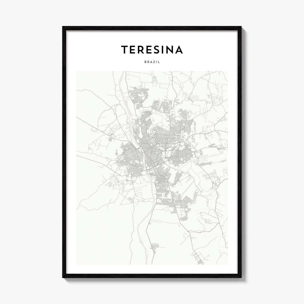 Teresina Map Poster