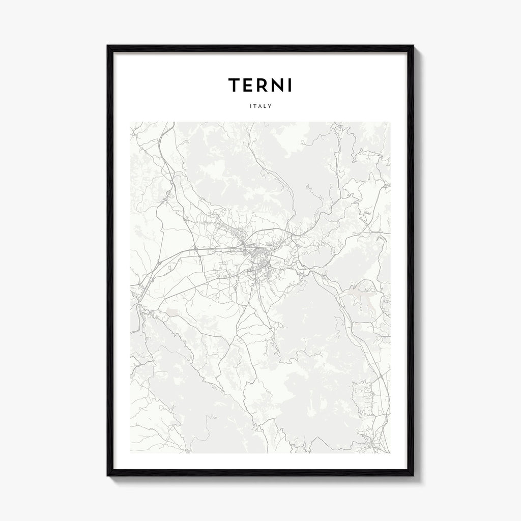 Terni Map Poster