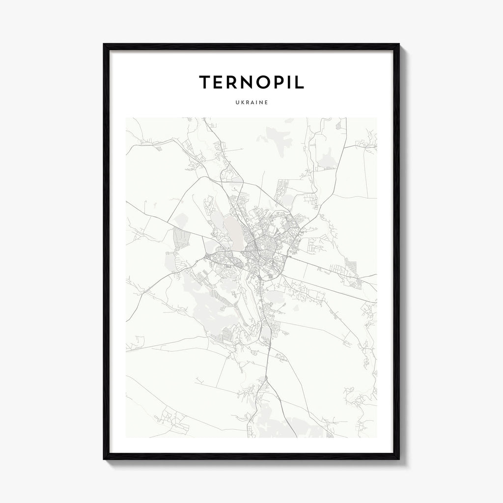 Ternopil Map Poster