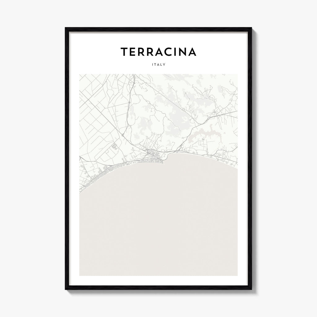 Terracina Map Poster