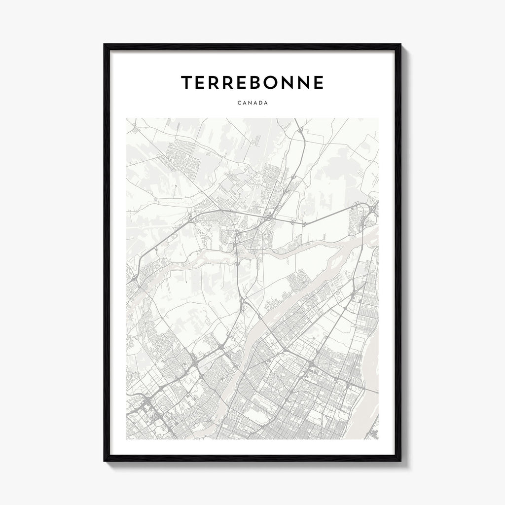 Terrebonne Map Poster