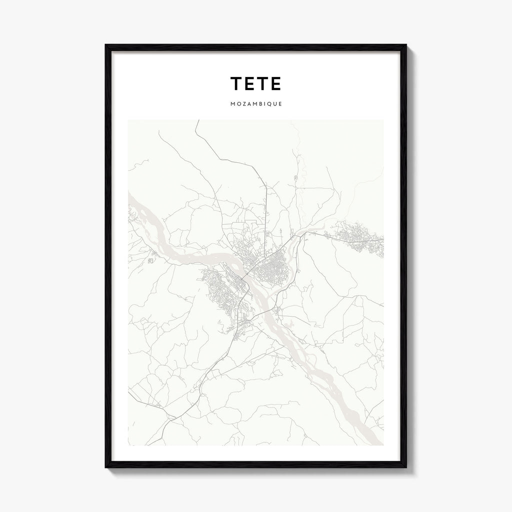 Tete Map Poster