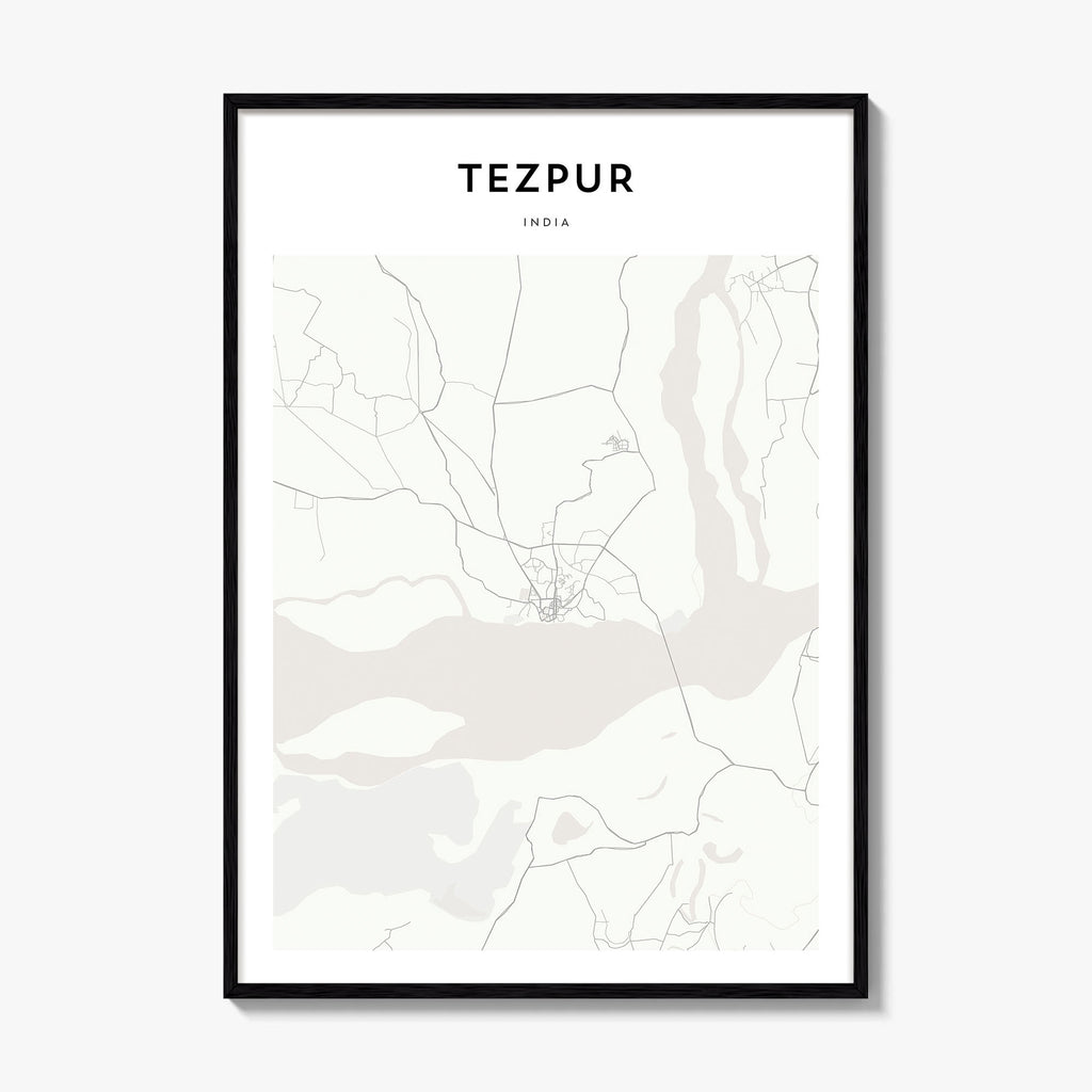 Tezpur Map Poster