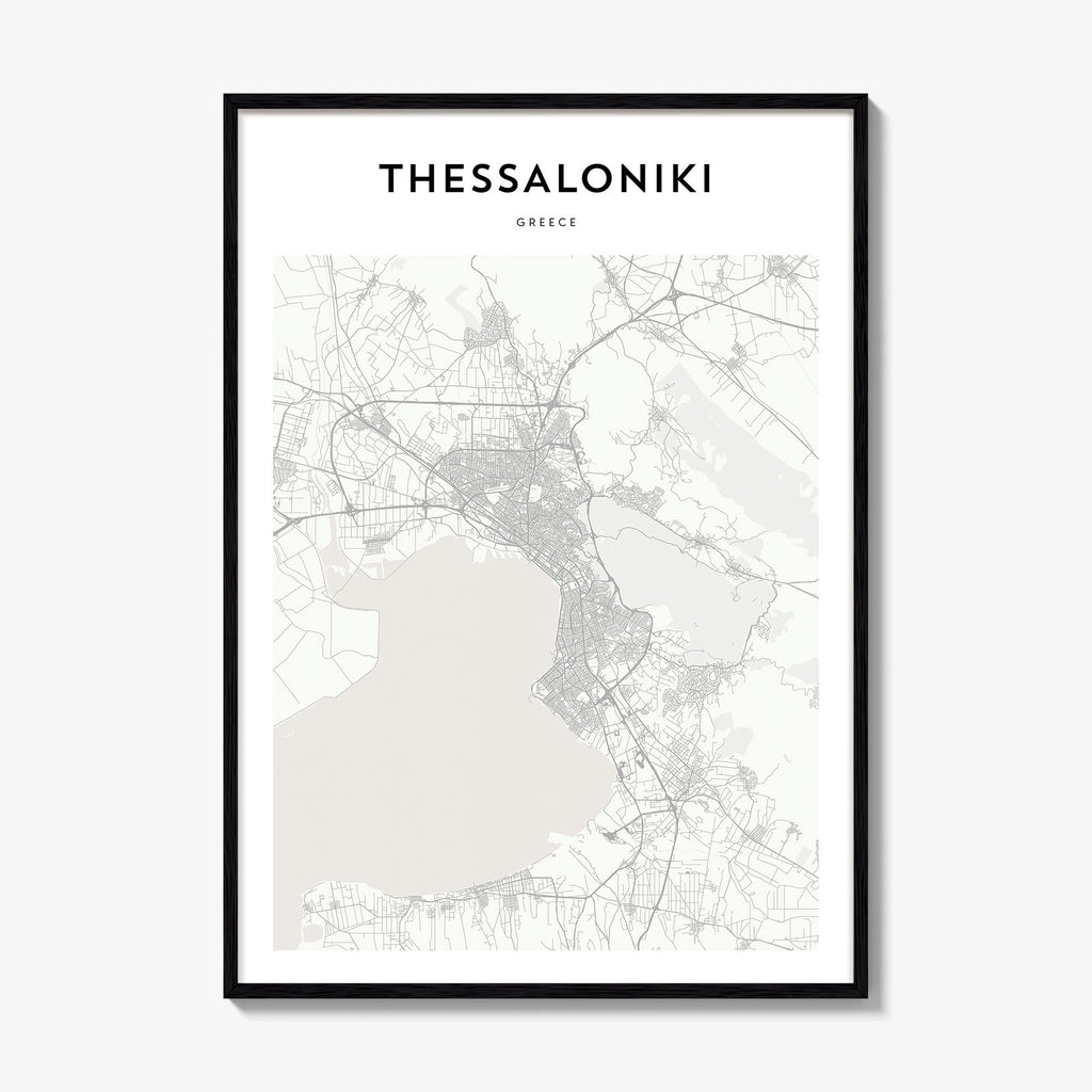 Thessaloniki Map Poster
