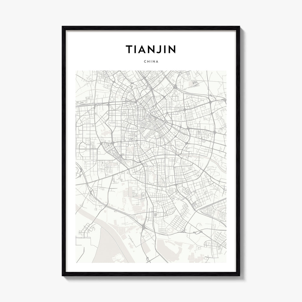 Tianjin Map Poster