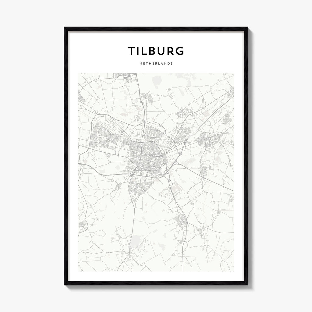 Tilburg Map Poster