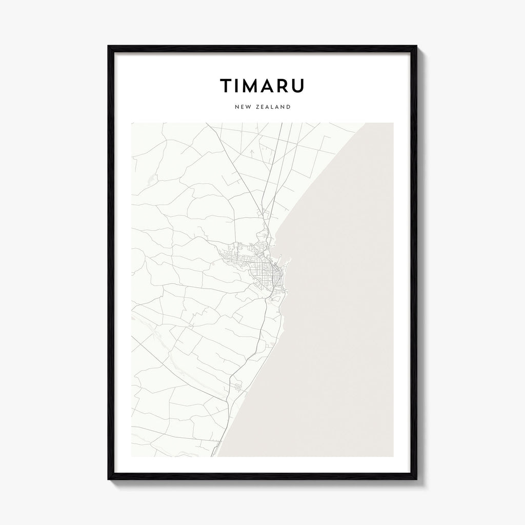 Timaru Map Poster