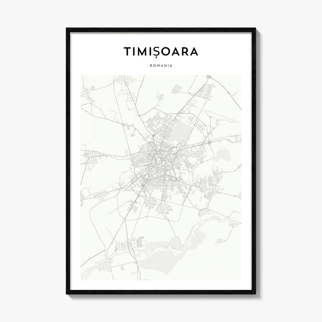 Timisoara Map Poster