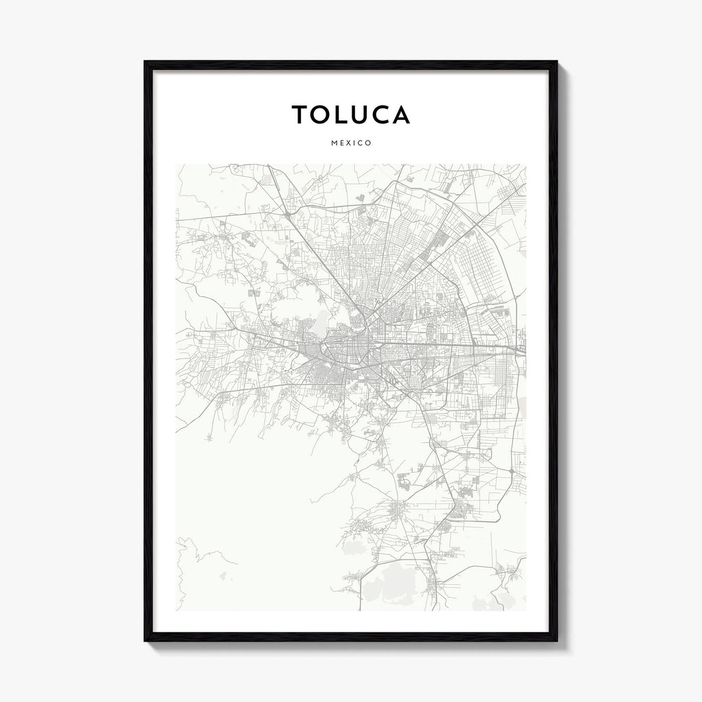 Toluca Map Poster