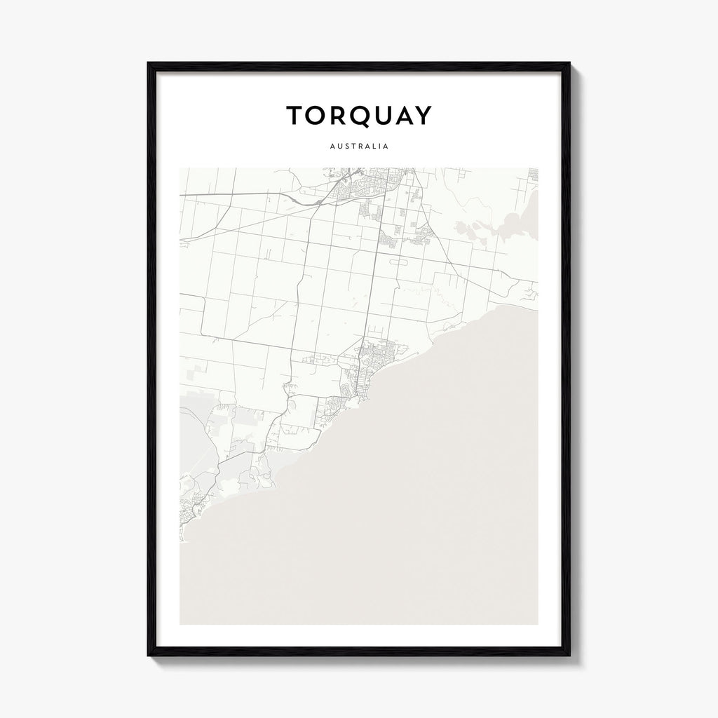 Torquay Australia Map Poster