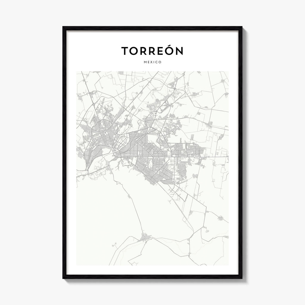 Torreon Map Poster