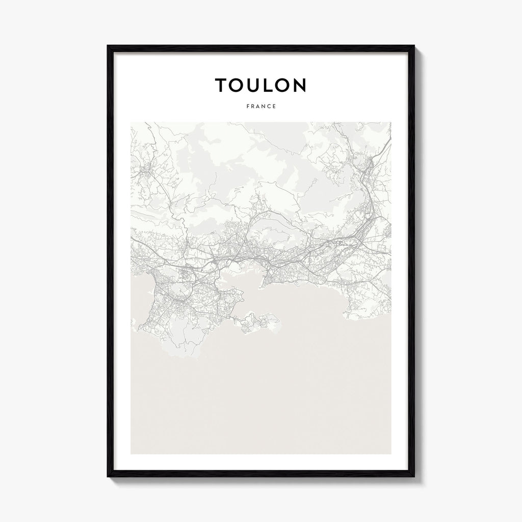 Toulon Map Poster