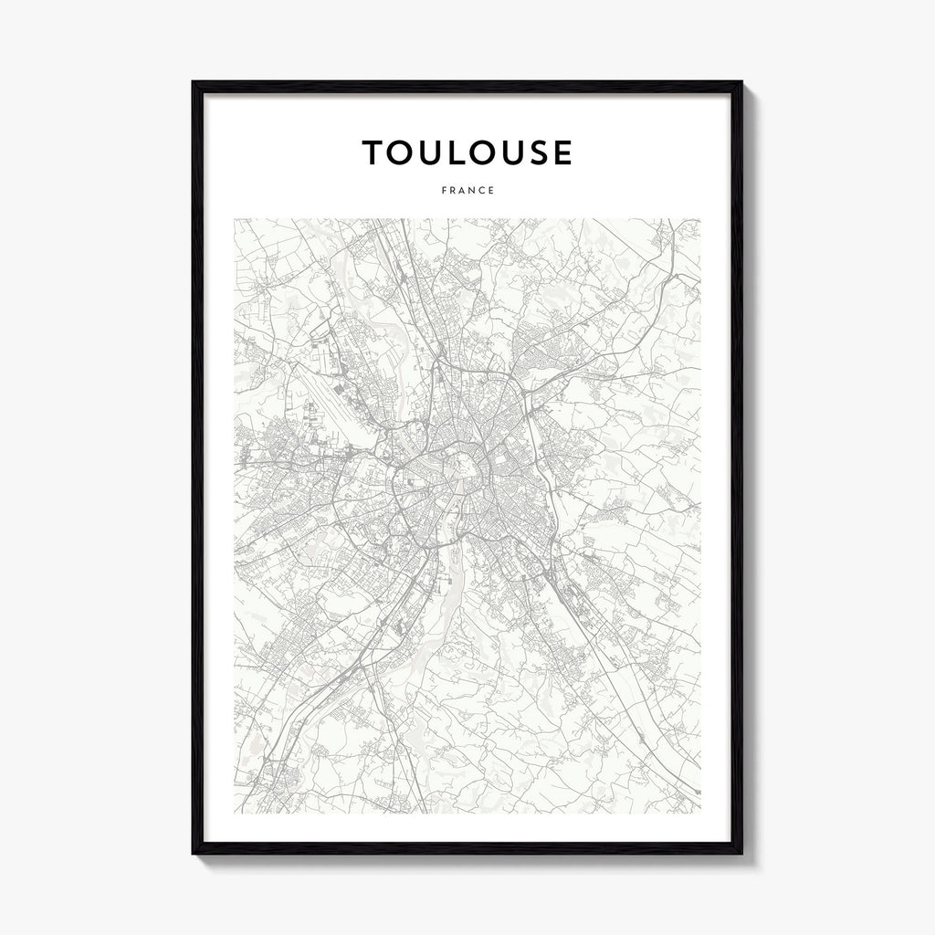 Toulouse Map Poster