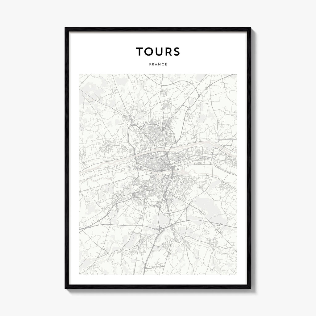 Tours Map Poster