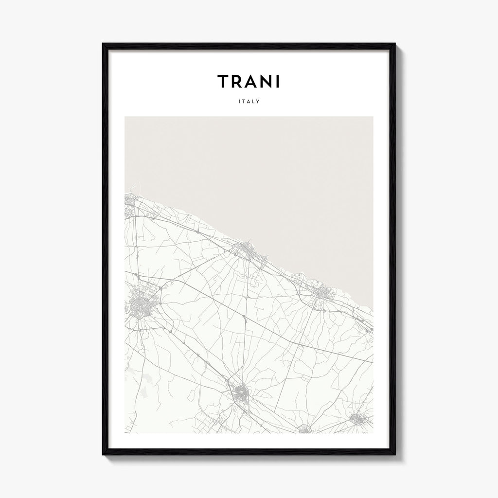 Trani Map Poster