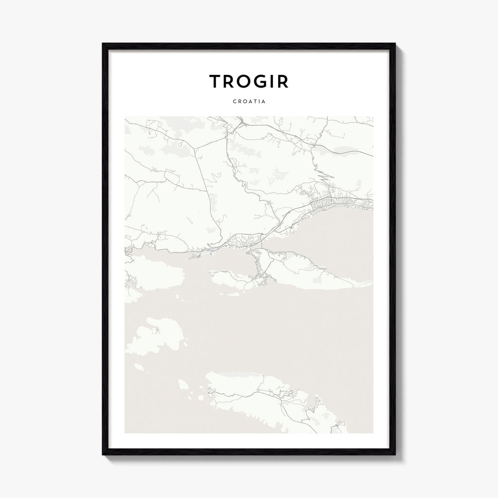Trogir Map Poster