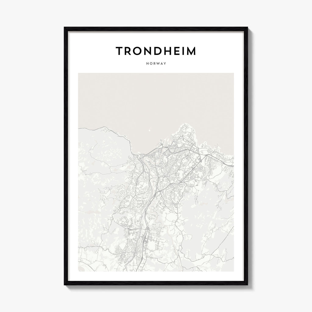 Trondheim Map Poster