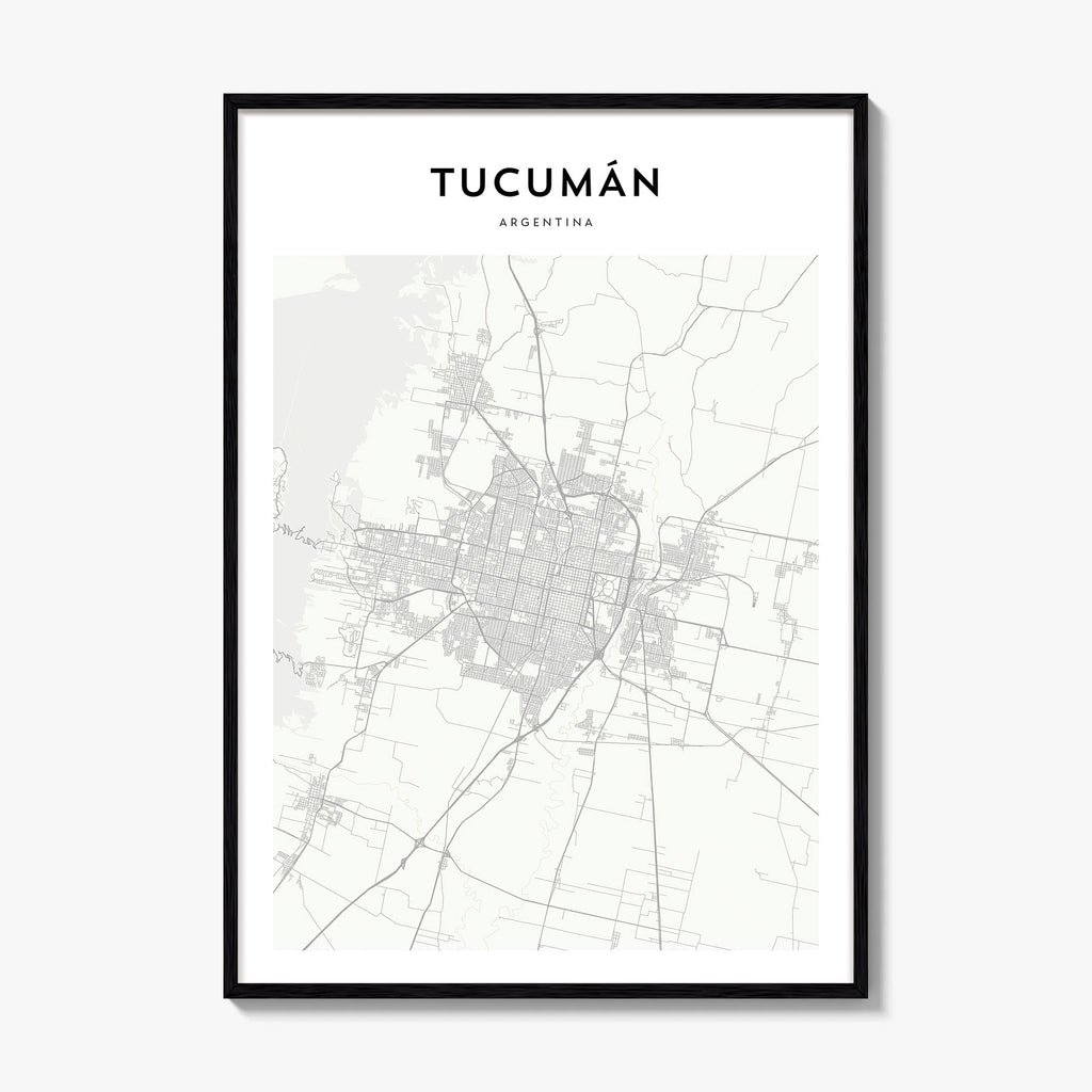 Tucuman Map Poster