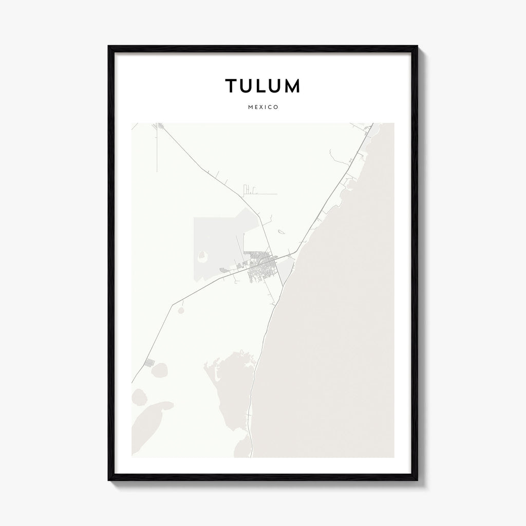 Tulum Map Poster