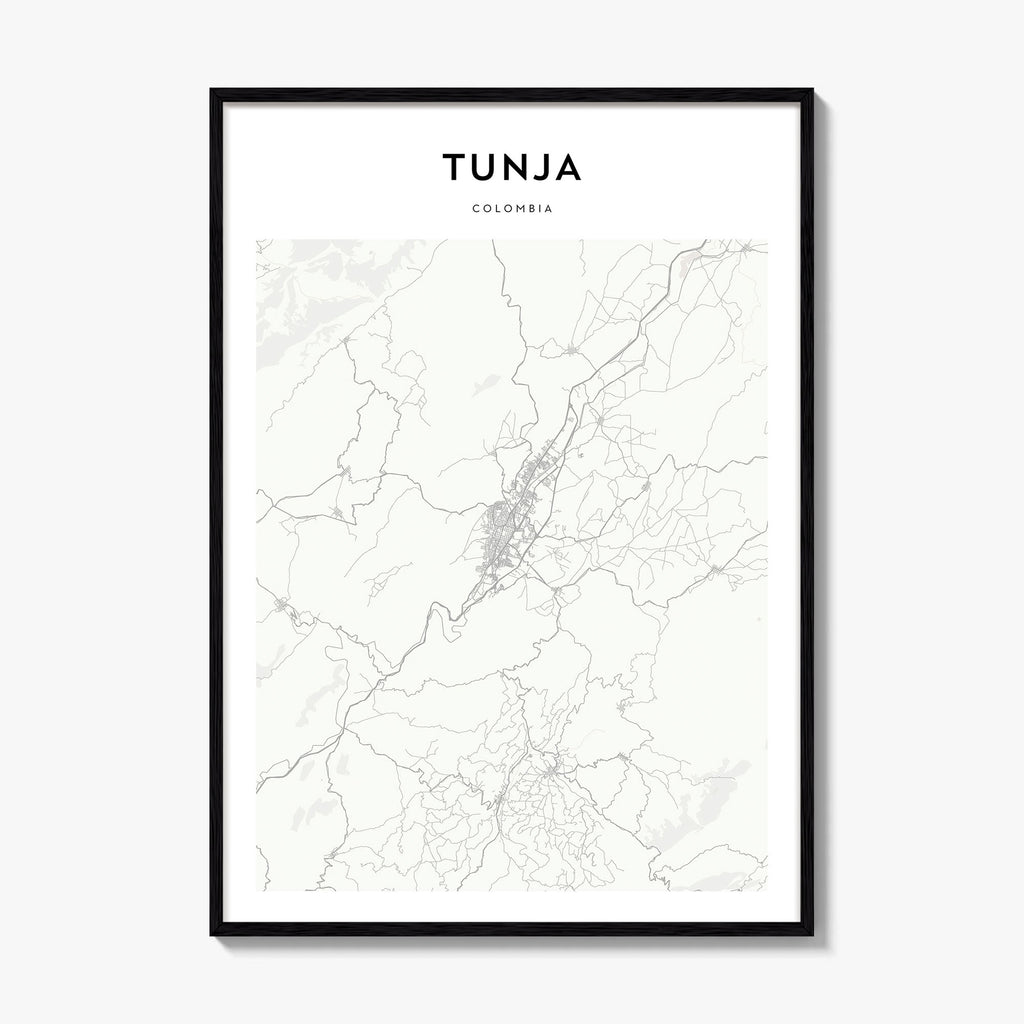Tunja Map Poster