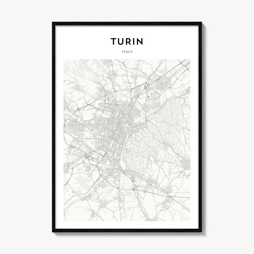 Turin Map Poster