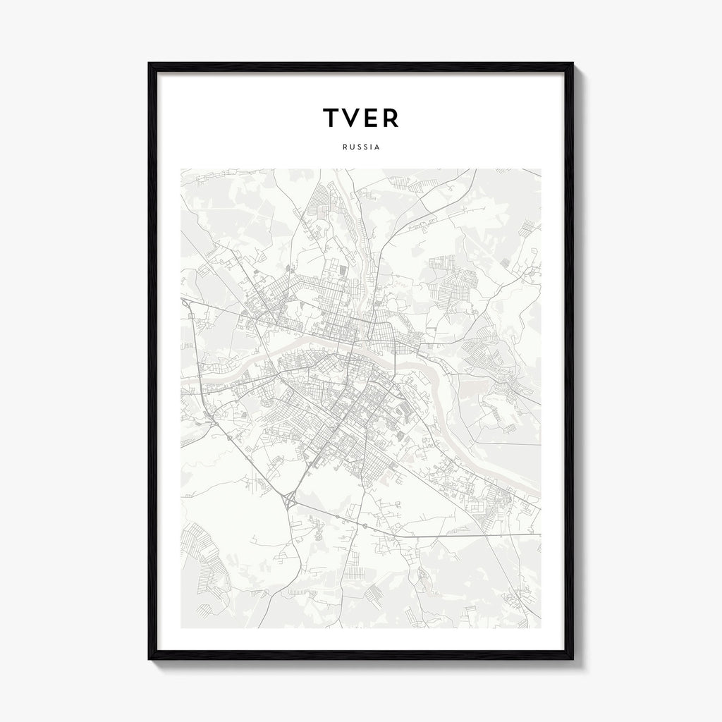 Tver Map Poster